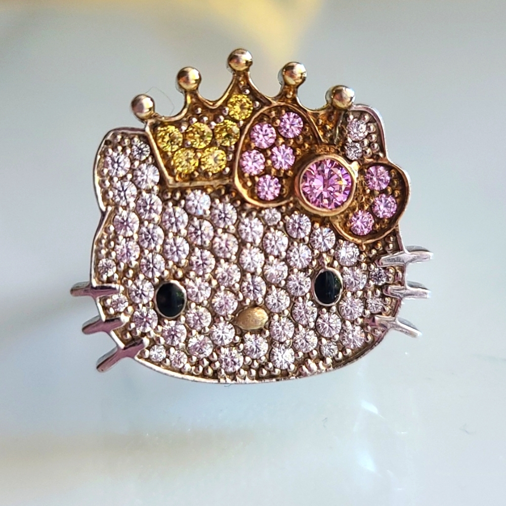 Sterling Silver Authentic Sanrio Hello Kitty Ring